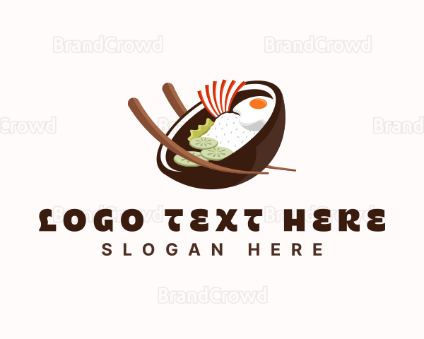 Bibimbap Rice Bowl Logo