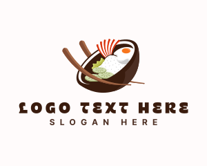 Bibimbap - Bibimbap Rice Bowl logo design