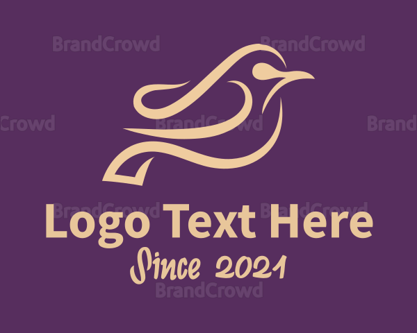 Fancy Dove Bird Logo