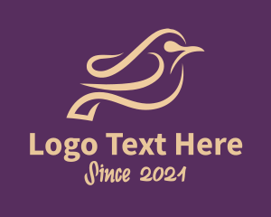 Forest Animal - Fancy Dove Bird logo design