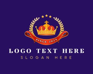 Banner - Luxury Wreath Crown logo design