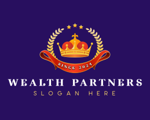 Luxury Wreath Crown logo design