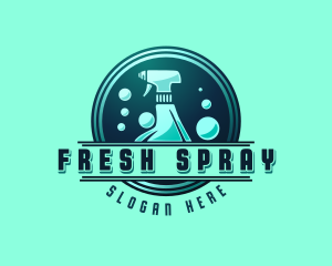 Spray - Cleaning Spray Disinfection logo design