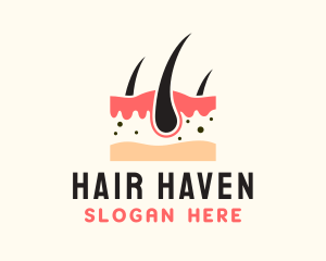 Skin Hair Dermatology logo design