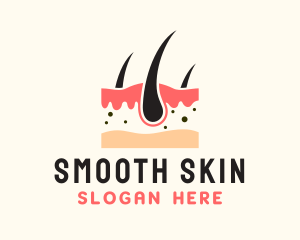 Skin Hair Dermatology logo design