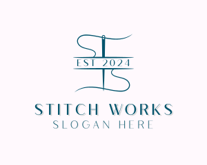 Clothing Needle Tailoring  logo design