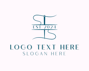Stitching - Clothing Needle Tailoring logo design