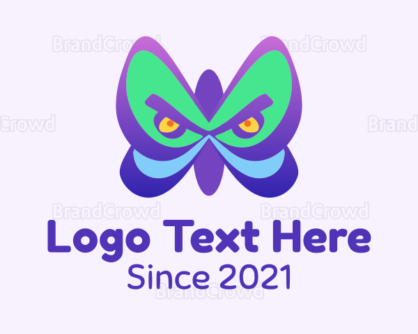 Angry Butterfly Wings Logo