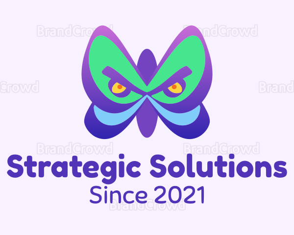 Angry Butterfly Wings Logo