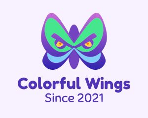 Angry Butterfly Wings logo design