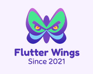 Angry Butterfly Wings logo design