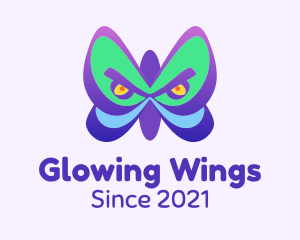 Angry Butterfly Wings logo design