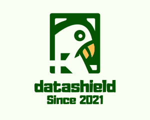 Passerine - Green Parakeet Bird logo design