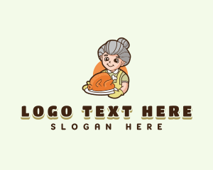 Homemade - Homemade Fried Chicken Dish logo design