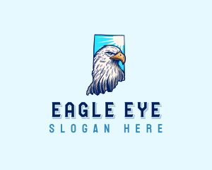 Indiana Bald Eagle logo design