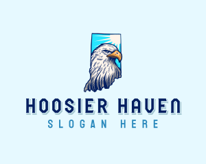 Indiana Bald Eagle logo design