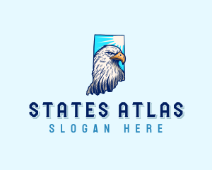 Indiana Bald Eagle logo design