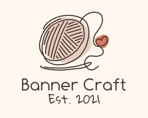 Crochet Heart Yarn logo design