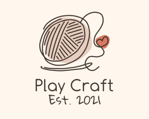 Crochet Heart Yarn logo design