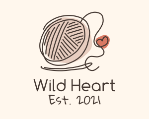 Crochet Heart Yarn logo design