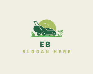 Gardening Lawn Mower Logo