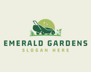 Gardening Lawn Mower logo design