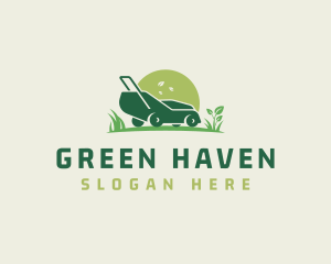 Gardening Lawn Mower logo design