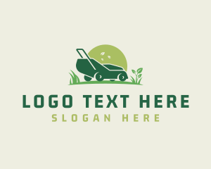 Turf - Gardening Lawn Mower logo design