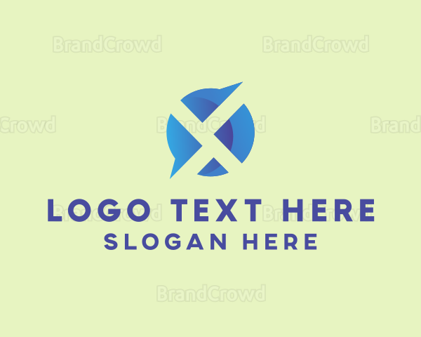Blue Messaging App Logo