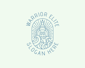 Beacon - Creative Lighthouse Waves logo design