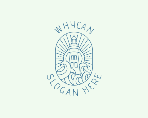 Coast - Creative Lighthouse Waves logo design