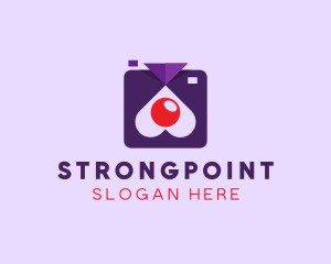 Photographer - Heart Camera Photo Booth logo design