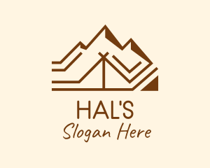 Brown - Brown Mountain Tent logo design