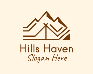 Brown Mountain Tent logo design