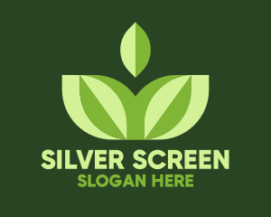 Yoga Green Leaf Logo