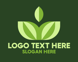 Leaf - Yoga Green Leaf logo design