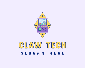 Arcade Claw Machine logo design