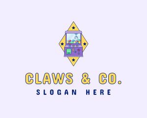 Arcade Claw Machine logo design