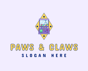 Arcade Claw Machine logo design