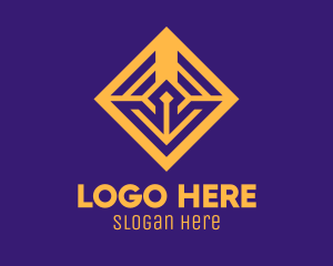Golden Elegant Square Logo