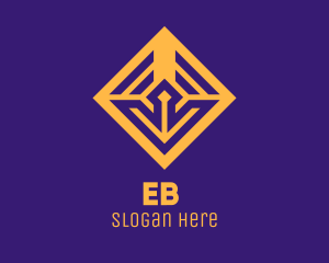 Corporation - Golden Elegant Square logo design