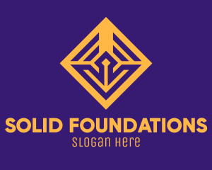 Gold Mine - Golden Elegant Square logo design