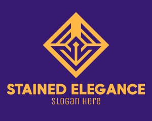 Golden Elegant Square logo design