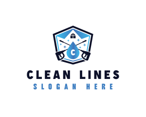 Pressure Washing Cleaning logo design