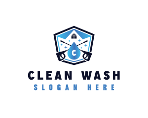 Pressure Washing Cleaning logo design