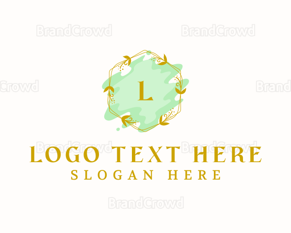 Luxury Floral Cosmetics Logo