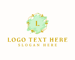 Luxury Floral Cosmetics logo design