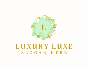 Luxury Floral Cosmetics logo design