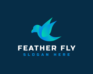 Flying Dove Bird  logo design