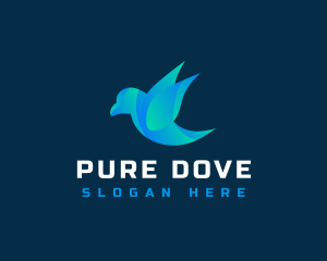 Flying Dove Bird  logo design